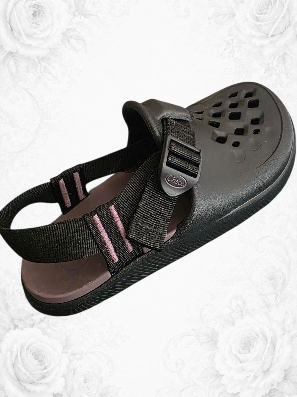 NIB Chaco Chillos Clog Women's Slip On Comfort Shoe Black Size 7 Ankle Support